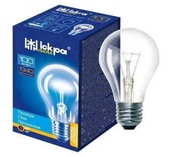 Електрична лампа розжарювання потужністю 100 ват