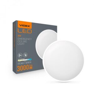 LED Світильник аварійний акумуляторний накладний з датчиком руху VIDEX 30W білий 27937