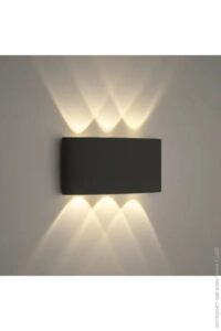Світильник світлодіодний настінний, LED бра LINZA SIX 6W Q170 3000K BLACK 220V IP54