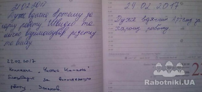 Люди говорять про моє виконання робіт Люди говорять про моє виконання робіт