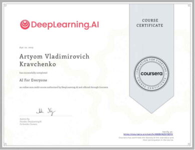 Мій сертифікат з Курсери по вивченню нейромереж Мій сертифікат з Курсери по вивченню нейромереж